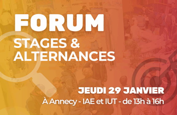 Forum stages & alternances – 29 janvier 2026 à Annecy